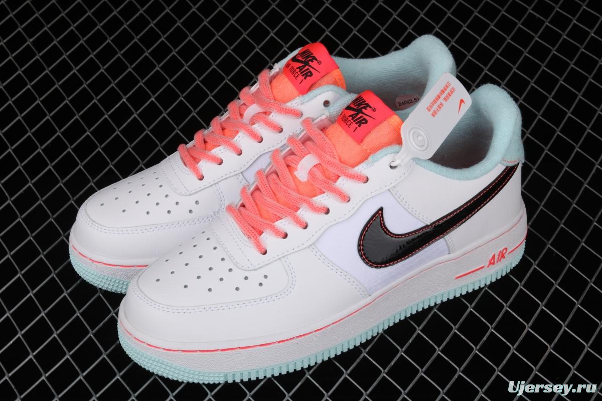 NIKE Air Force 11607 LV8 GS White/Black-Flash South Coast new color low-top casual board shoes DD7709-100