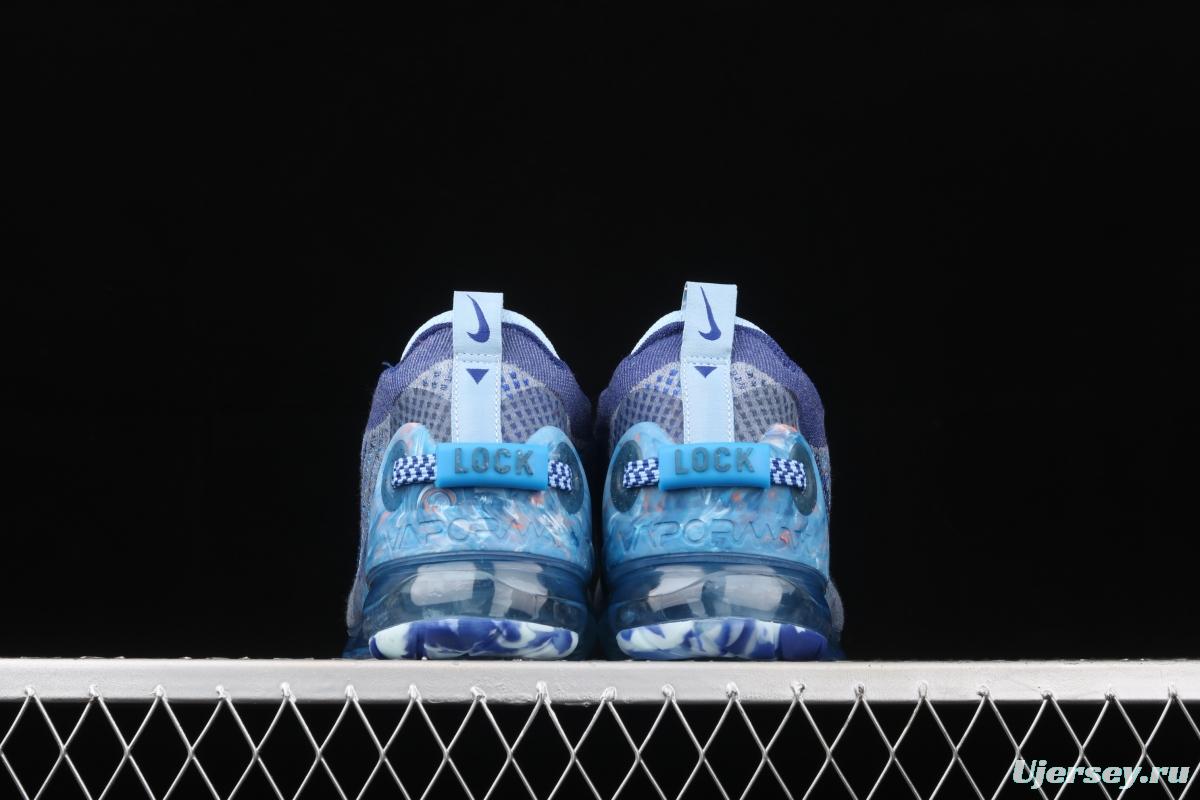 NIKE Air Vapormax 2020 Flyknit fly-woven fast tie full-palm air cushion jogging shoes CT1823-400