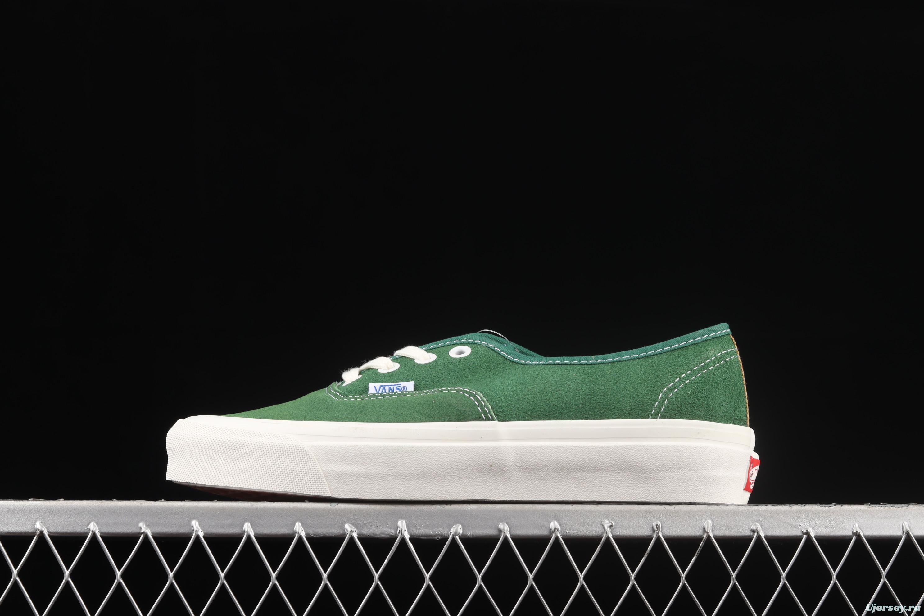 Vans OG Authentic Lx green suede vulcanized low upper shoes VN0A4BV94JG