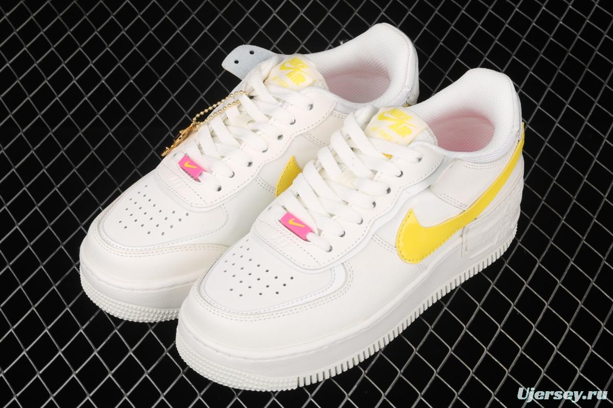 NIKE Air Force 1 ShAdidasow light weight heightened low-top board shoes CZ0375-100