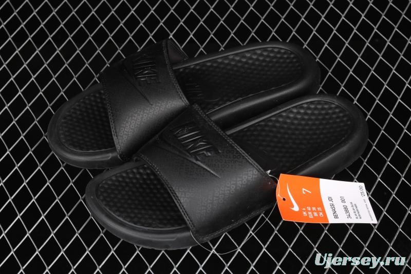 NIKE Benassi Dou Ultra Slid # PEACEMINUSONE same style # authentic slippers Life assorted Summer Beach slippers 343880-001