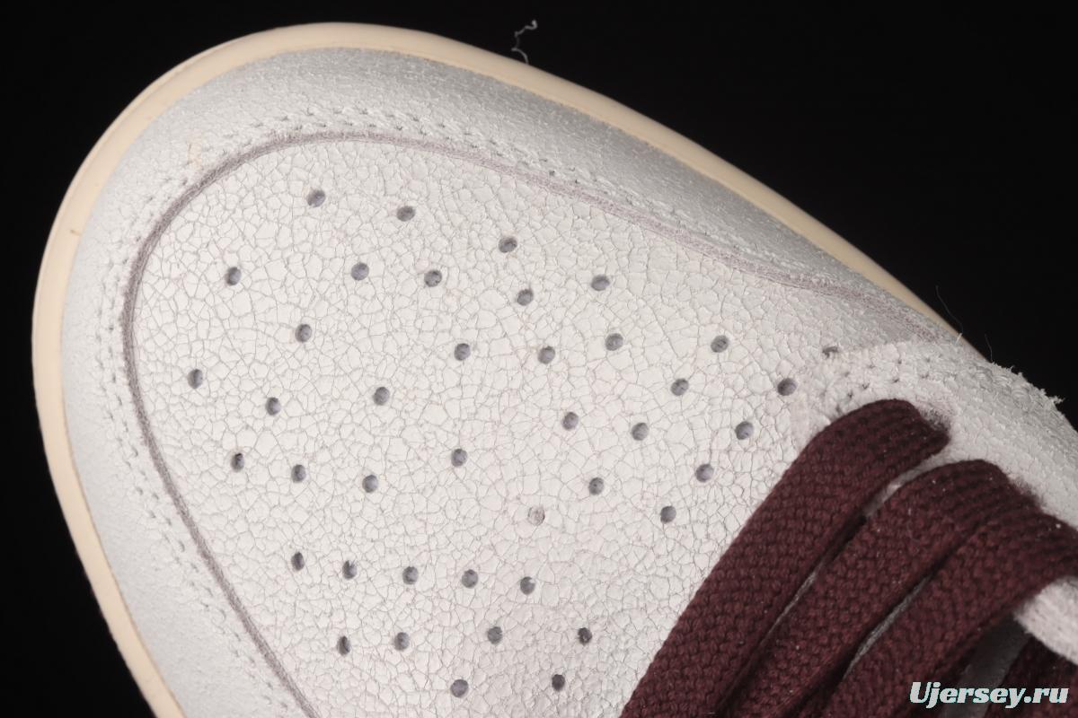 A Ma Maniere x Air Jordan 1 High OG co-branded snakeskin high top basketball shoes DO7097-100