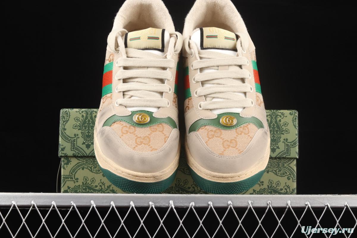 Gucci Distressed Screener Sneaker Gucci classic dirty shoes