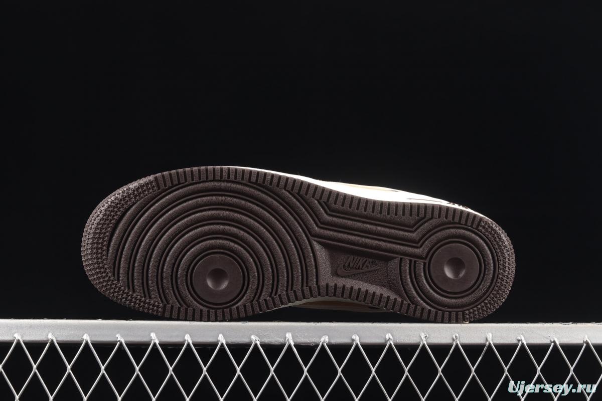 NIKE Air Force 1o07 Low beige brown low-top casual board shoes NT9986-008