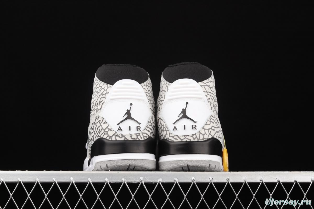 Jordan Legacy 312 white burst color matching Velcro three-in-one board shoes AV3922-100