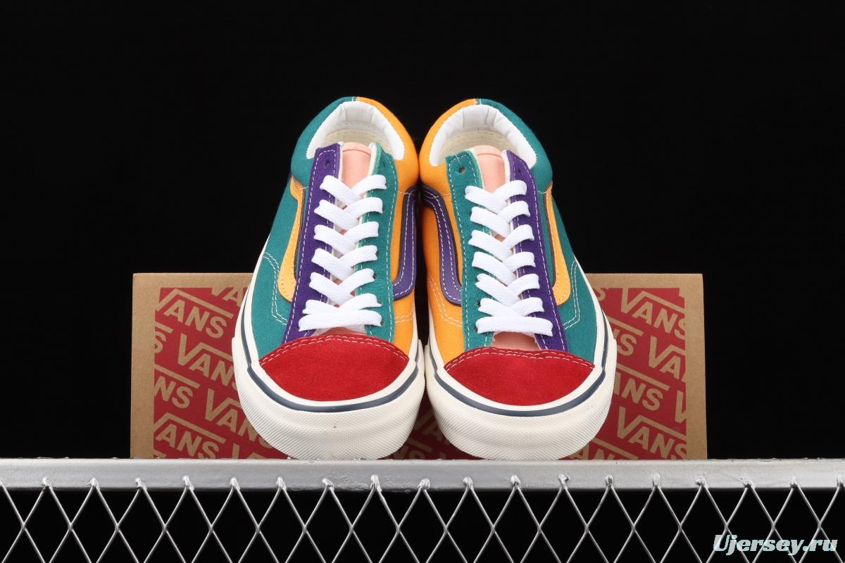 Vans Style 36 ice cream cream blue matching mandarin duck low upper board shoes VN0A54F66T6