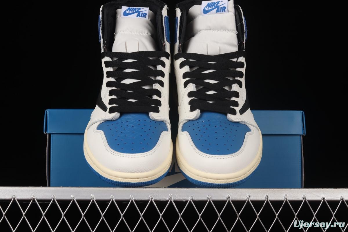 Travis Scott x Air Jordan 1 High OG Lightning inverted tick DH3227-105