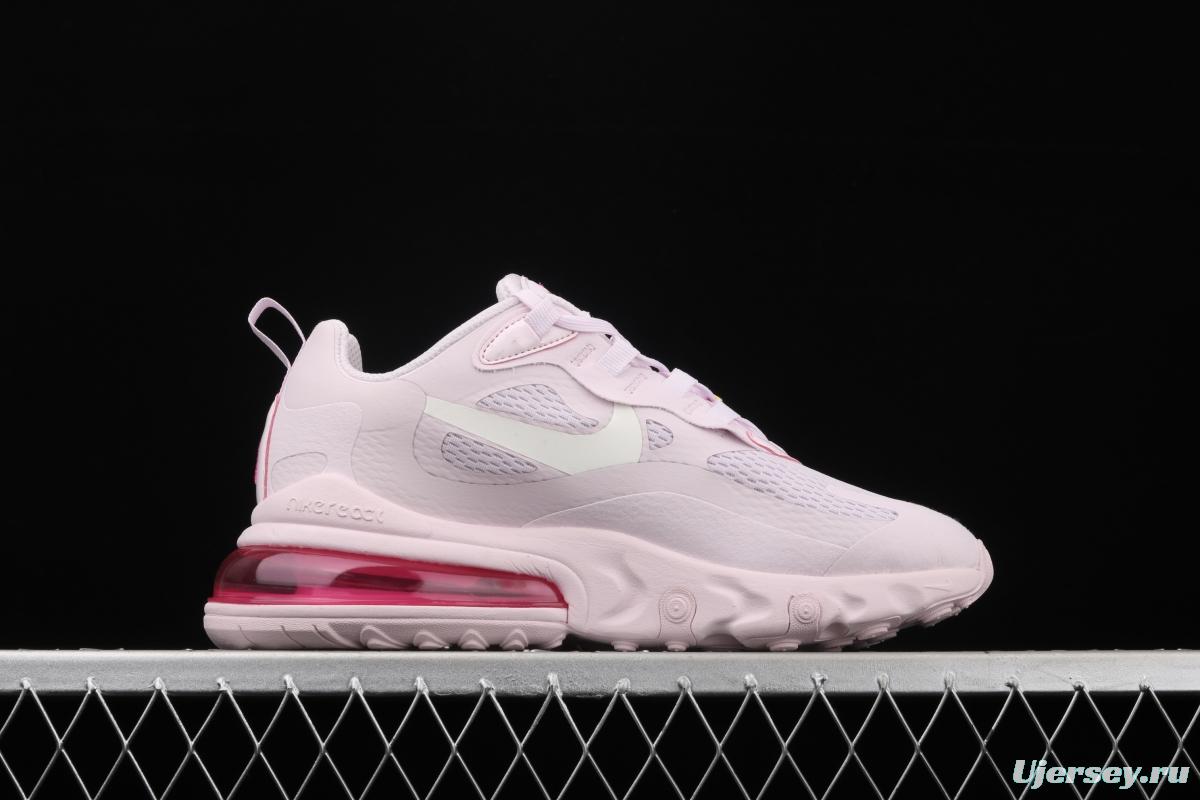 NIKE Air Max 270React new high-frequency mesh hollowing out function half-palm air cushion running shoes CZ0374-500