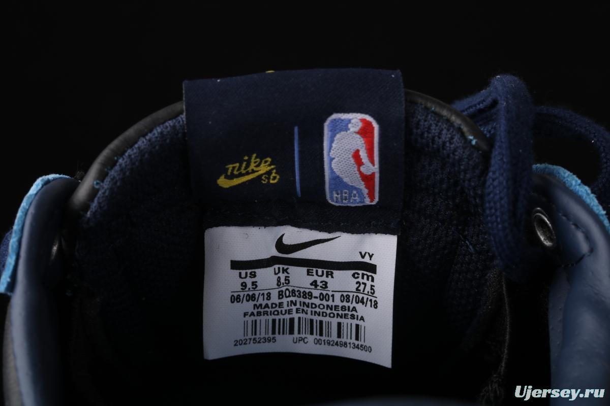 NIKE SB Zoom Blazer Low GT NBA co-branded trailblazer scraper skateboard shoes BQ6389-001