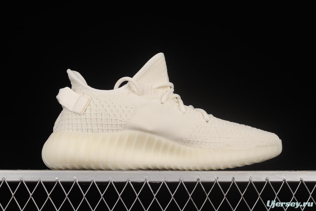 Adidas Yeezy 350 Boost V2 Pure Oat HQ6316 Pure White 2.0 Color Matching BASF Boost Original Bottom