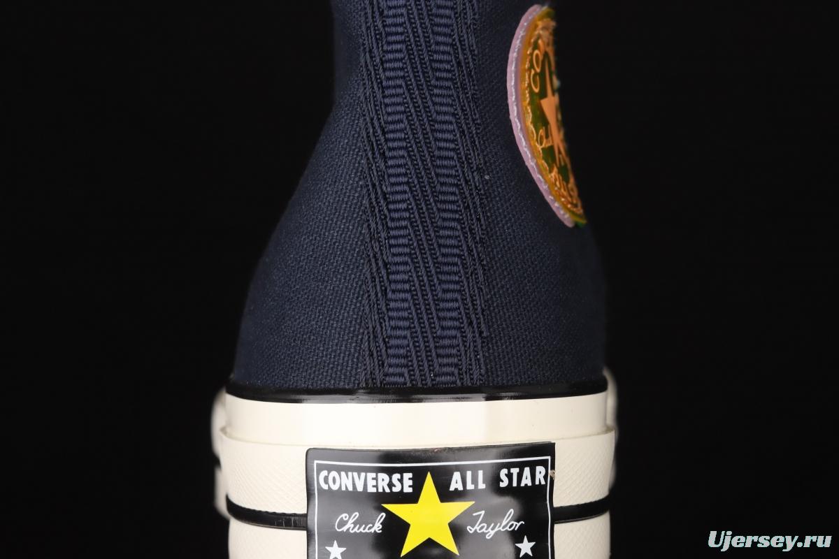 Converse 1970's soul city series Shanghai limited neon dark night blue high upper board shoes 170491C