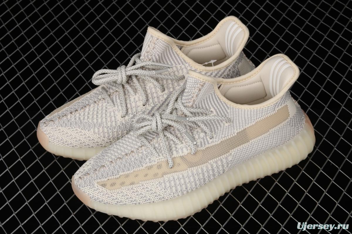 Adidasidas Yeezy 350 Boost V2 FU9161 Darth Coconut 350 second generation beard white hollowed-out angel color BASF Boost original