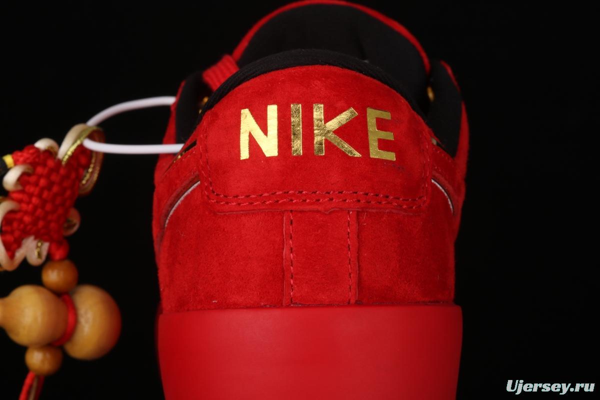 NIKE SB Blazer OG QS Trail Blazers Limited Edition Chinese Red Mouse New year Edition send blessings and money low-top board shoes leisure board shoes CJ7049-818