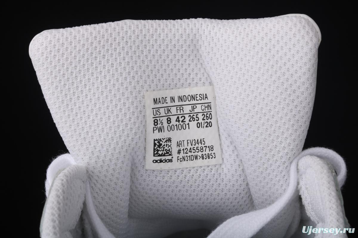 Adidas Superstar FV3445 shell head 50th anniversary limited all-white punching sports leisure board shoes