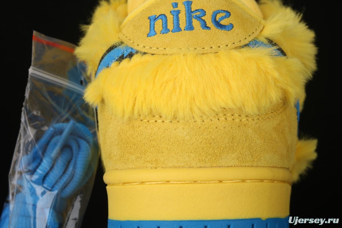 Grateful DeAdidas x NIKE SB DUNK Low Yellow Bear joint style yellow and blue bear sports skateboard shoes CJ5378-700