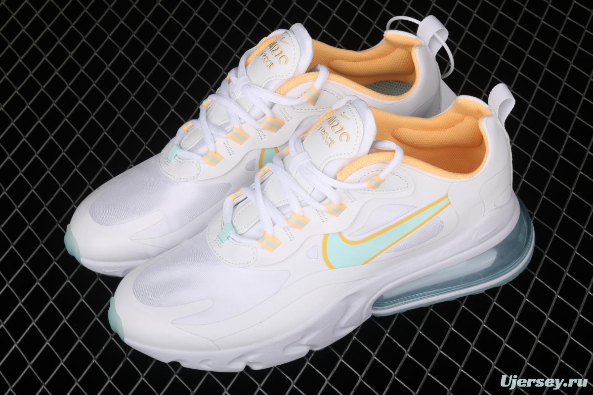 NIKE Air Max 270React new high-frequency mesh function half-palm air cushion cushioning running cloth shoes DJ3027-100