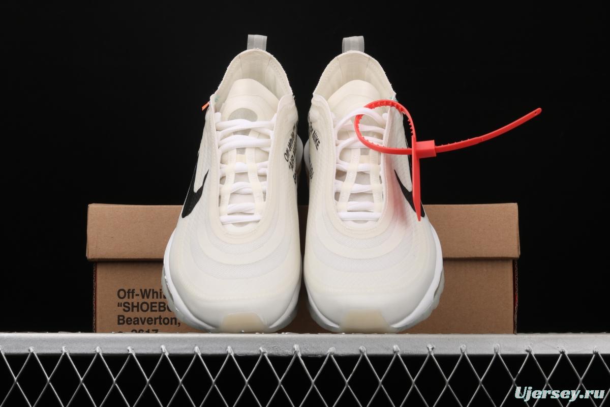 OFF-White x NIKE Air Max 97 OG OW bullet Limited name running shoes AJ4585-100