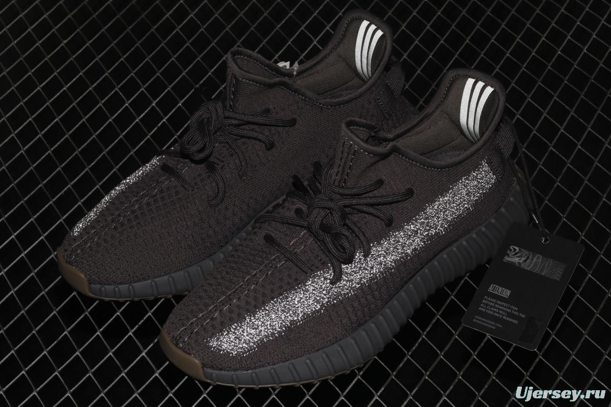 Adidas Yeezy Boost 350V2 Cinder FY4176 Darth Coconut 350 second generation hollowed-out side transparent rubber all over the sky star color BASF popcorn