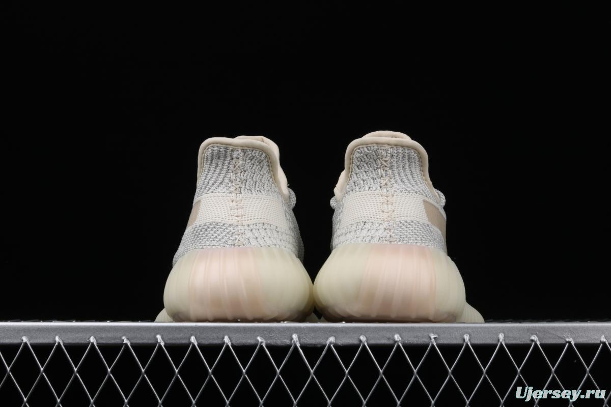 Adidas Yeezy 350 Boost V2 FV3254 Darth Coconut 350 second generation beard white hollowed-out star color