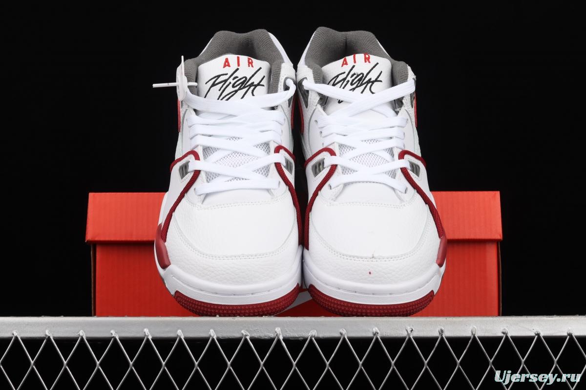 NIKE Air Flight 89 white and red air cushion basketball shoes DD1173-100