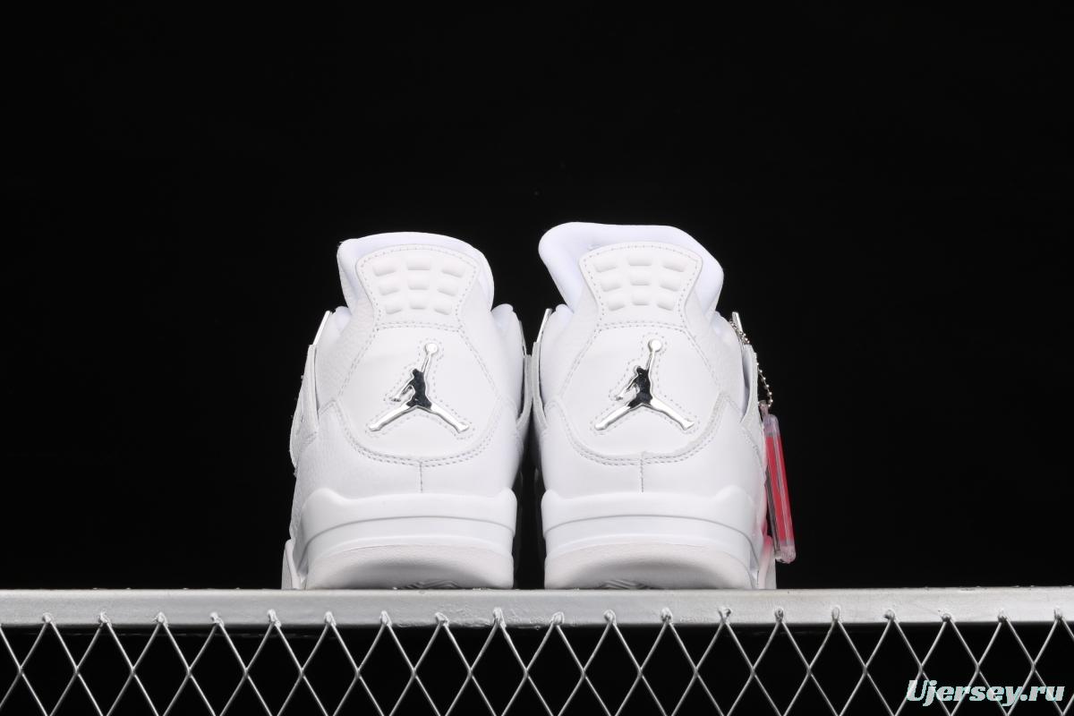 Air Jordan4 Retro PureMoney White Cat headlayer True Standard 308497-100