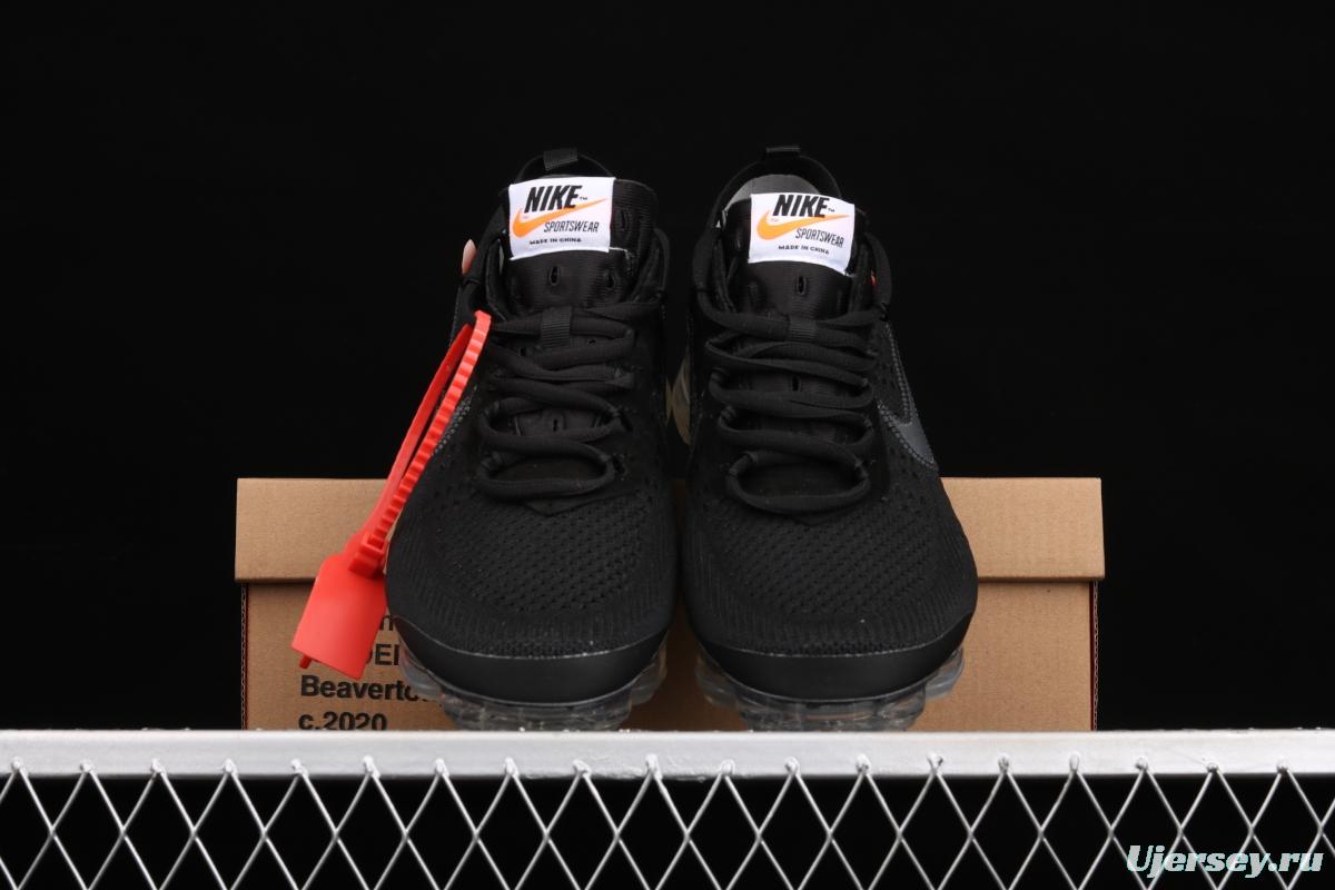 OFF-White x NIKE Vapor Max joint name steam air cushion jogging shoes AA3831-002