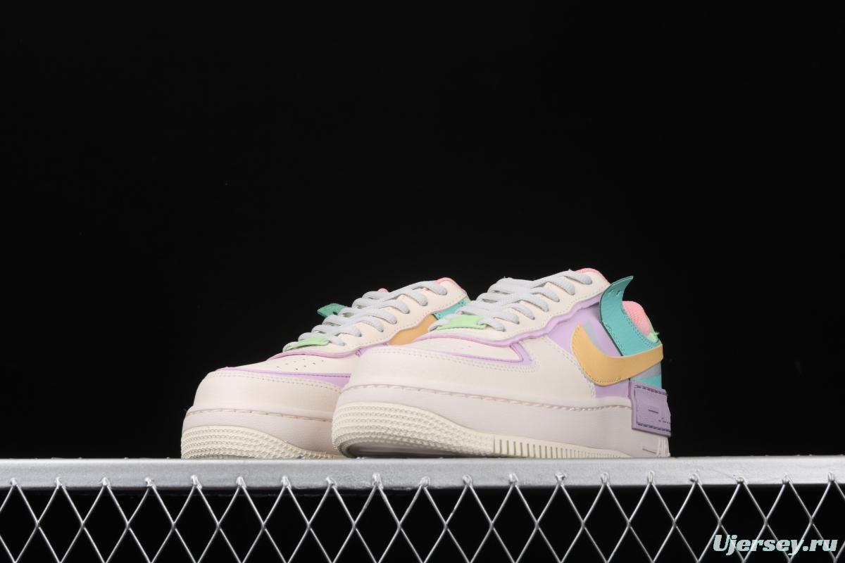 NIKE Air Force 1 ShAdidasow Tropical Twist light weight heighten low-top board shoes CI0919-101,