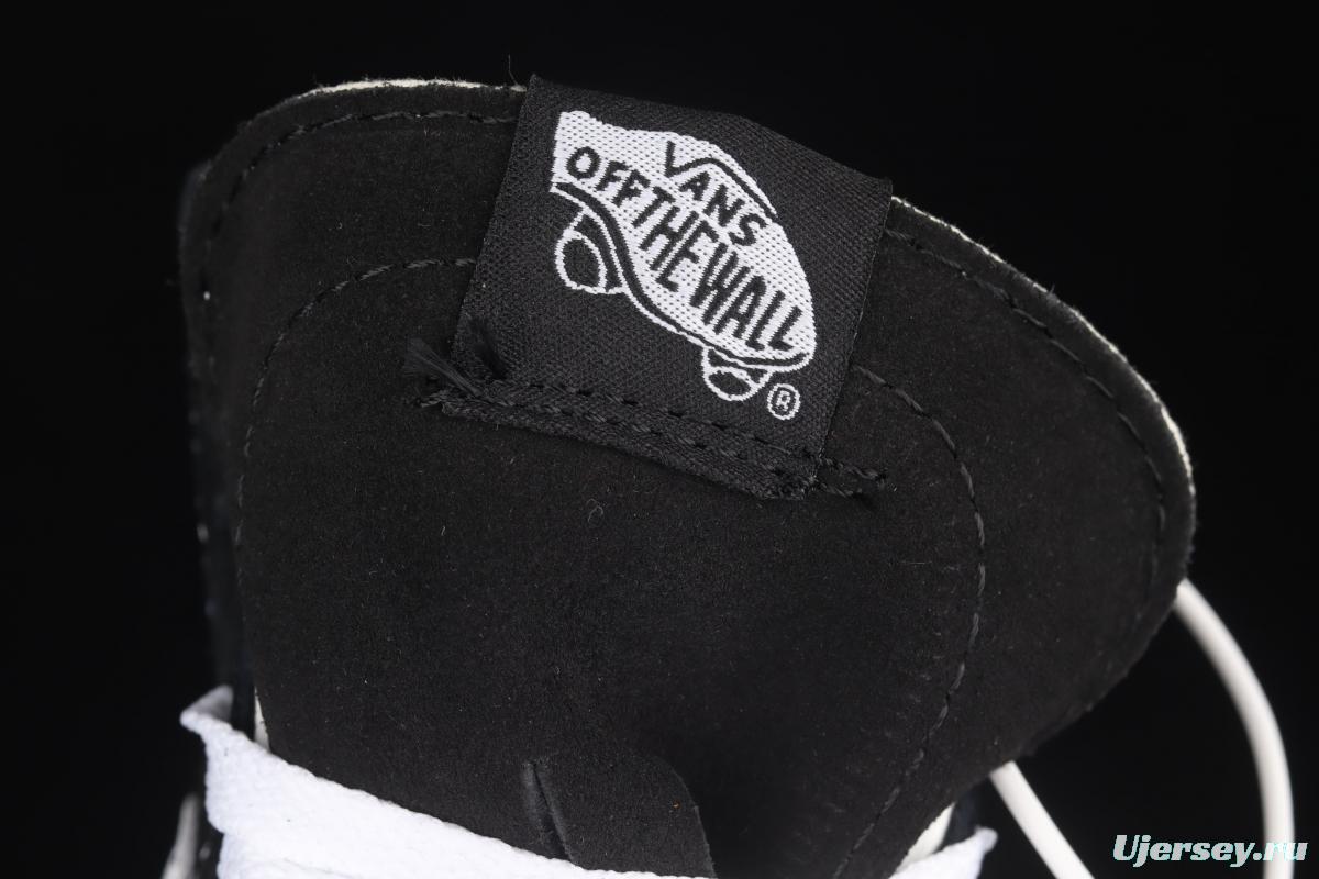 Vans Sk8-Hi joint line design black classic high-top casual board shoes VN0A4RWY2WT