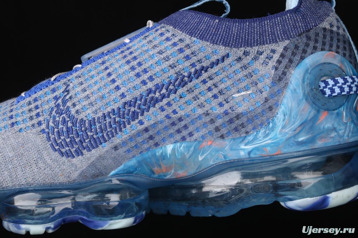 NIKE Air Vapormax 2020 Flyknit fly-woven fast tie full-palm air cushion jogging shoes CT1823-400