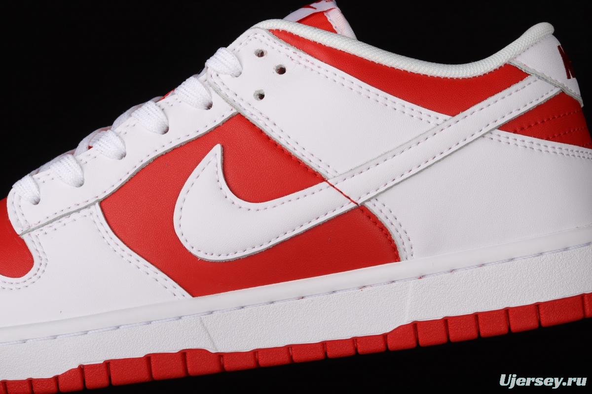 NIKE DUNK SB Low reverses white and red university red buckle rebound fashion leisure board shoes DD1391-600