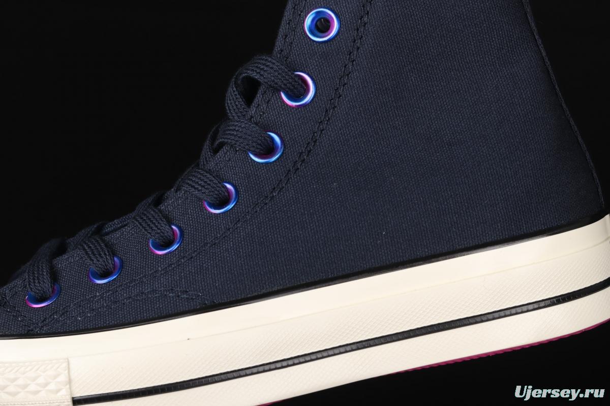 Converse 1970's soul city series Shanghai limited neon dark night blue high upper board shoes 170491C