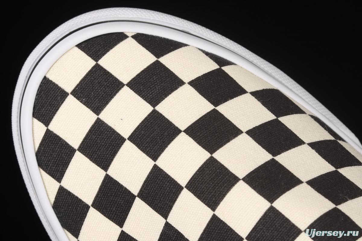 Vans Slip-On Platform classic lazyman black and white checkerboard thick soles shoes VN0A318EBWW