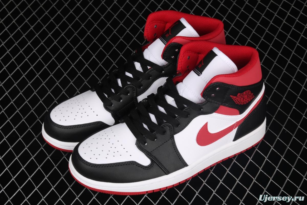 Air Jordan 1 Mid SE black, white and red 554724-122