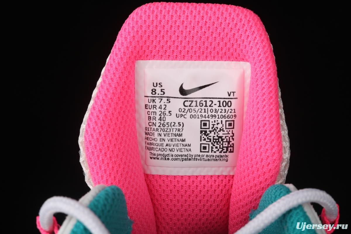 NIKE Air Max 270React new high-frequency mesh hollowing out function half-palm air cushion running shoes CZ1612-100