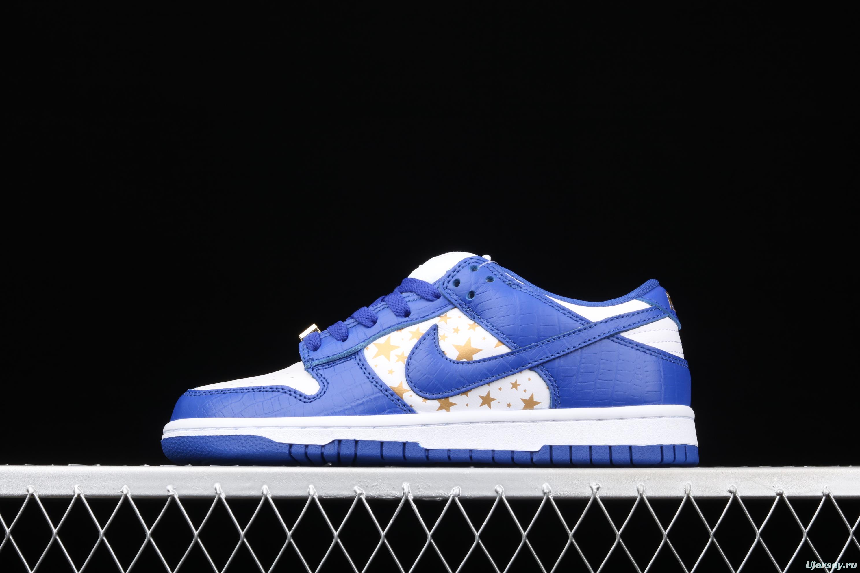 Supreme x NIKE SB DUNK Low joint style leisure sports skateboard shoes DH3228-100