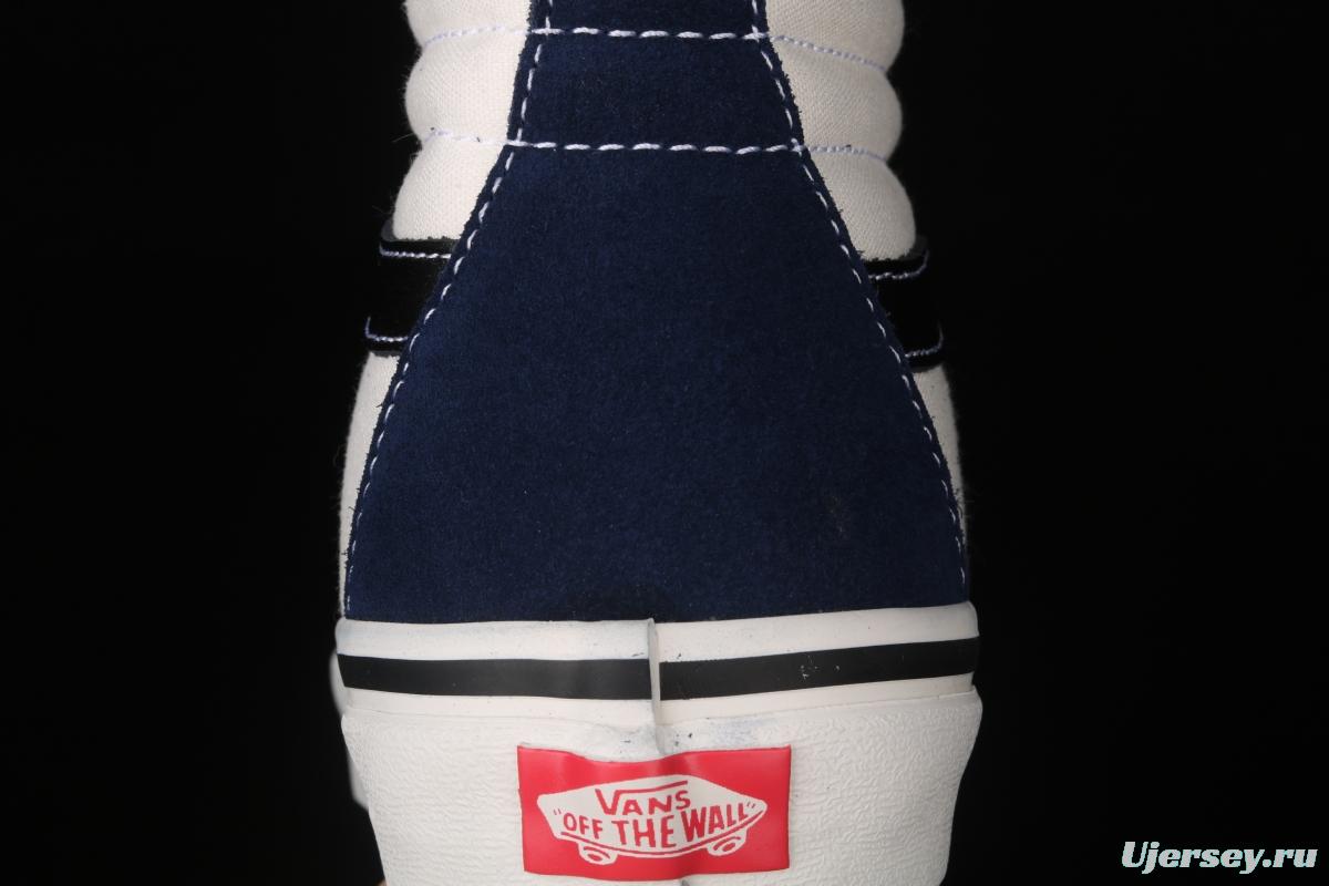 Vans Sk8-Hi Dx blue and white color high-top casual board shoes VN0A38GF4UJ