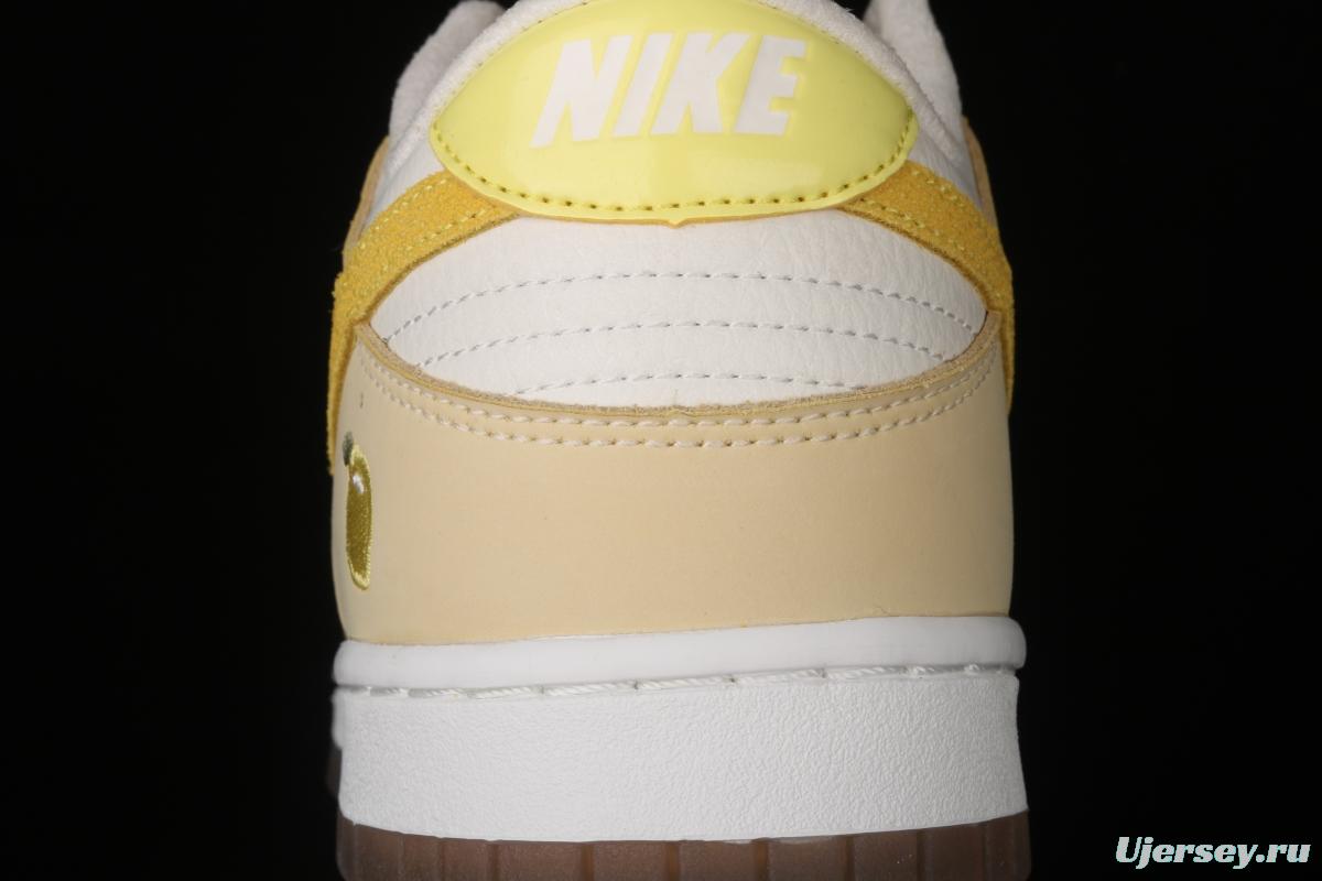 NIKE SB DUNK Low dunk series lemon yellow color matching low-side leisure sports skateboard shoes DJ6902-700