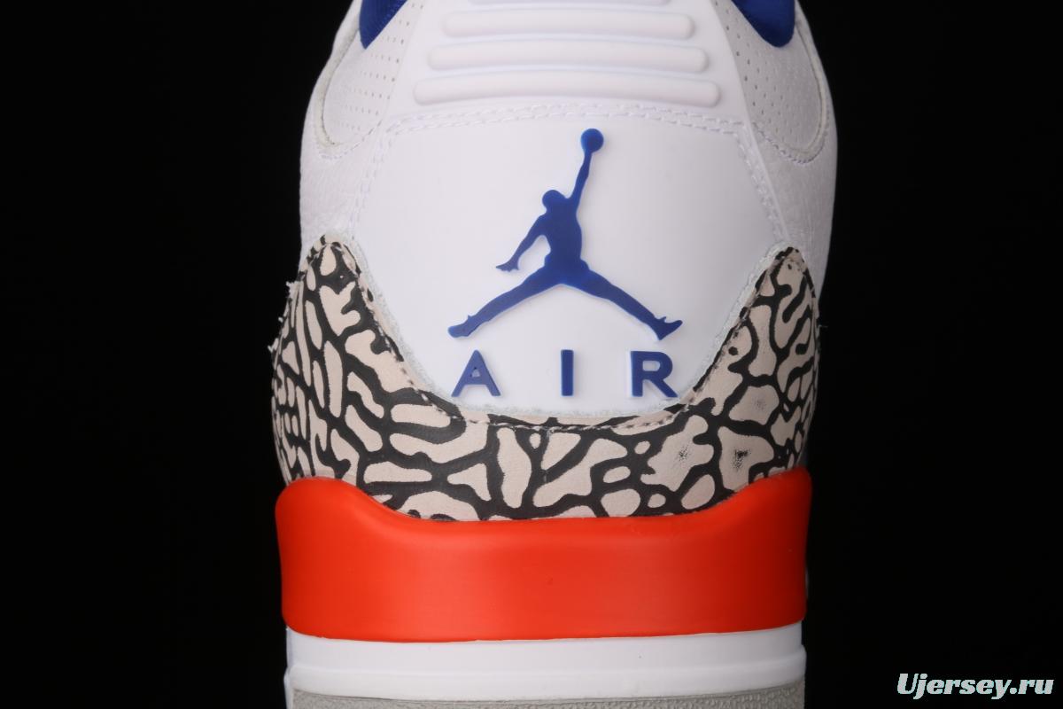Air Jordan 3 Retro Knicks AJ3 Joe 3 Knicks color match 136064-148
