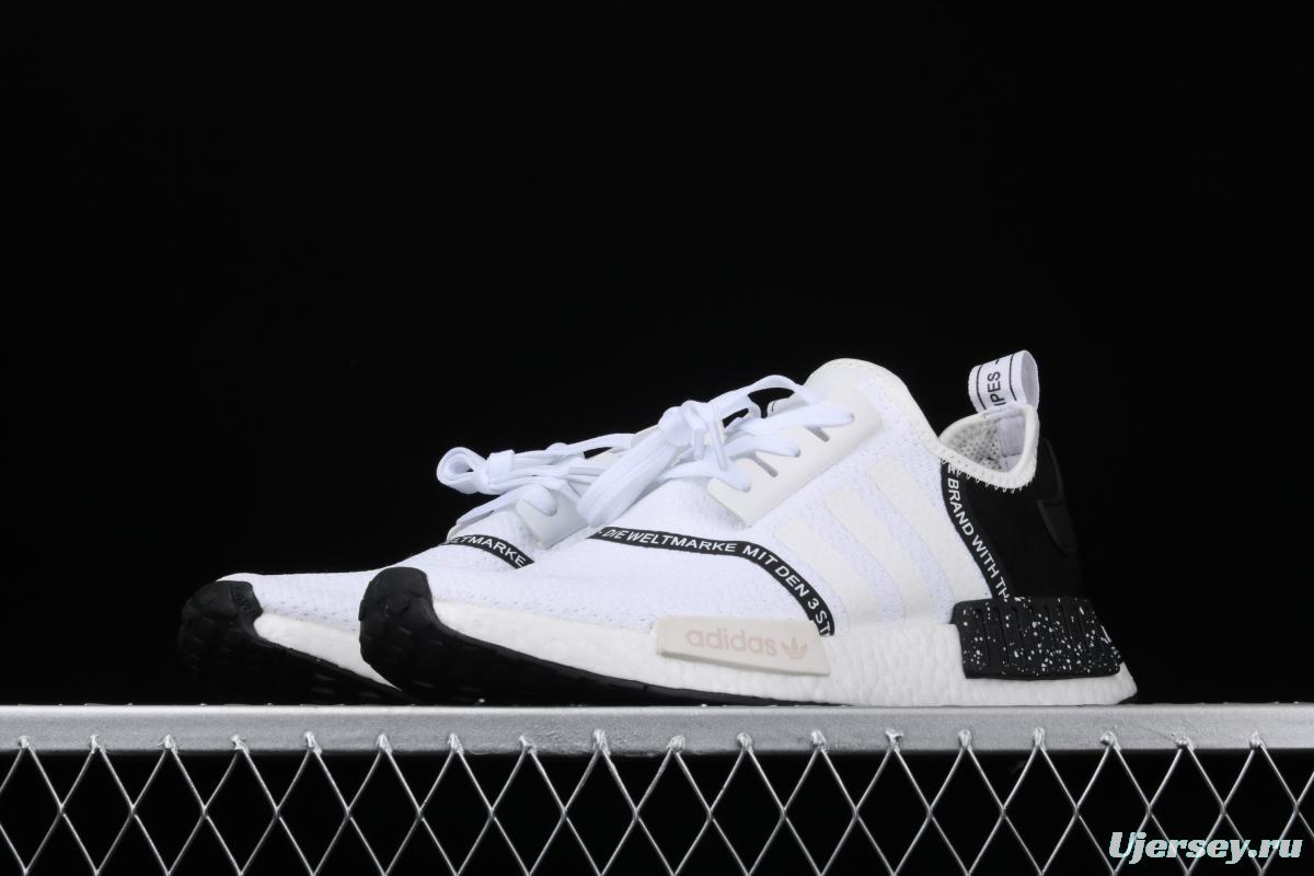 Adidas NMD_R1 Boost Originals Taping EF3326 White Samurai