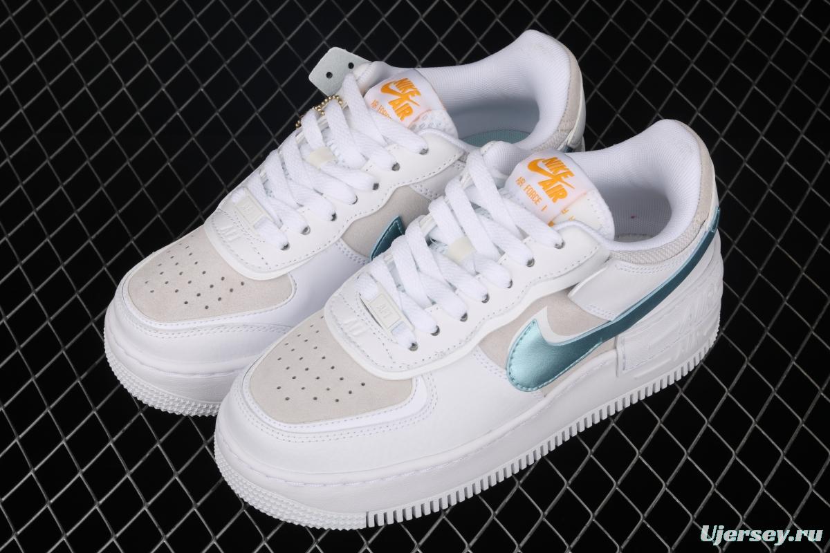 NIKE Air Force 1 ShAdidasow light weight heightened low-top board shoes DA4286-100