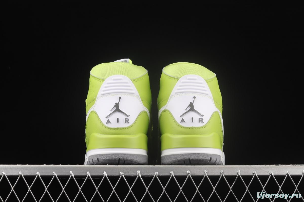 Jordan Legacy 312 apple green color Velcro three-in-one board shoes AQ4160-301