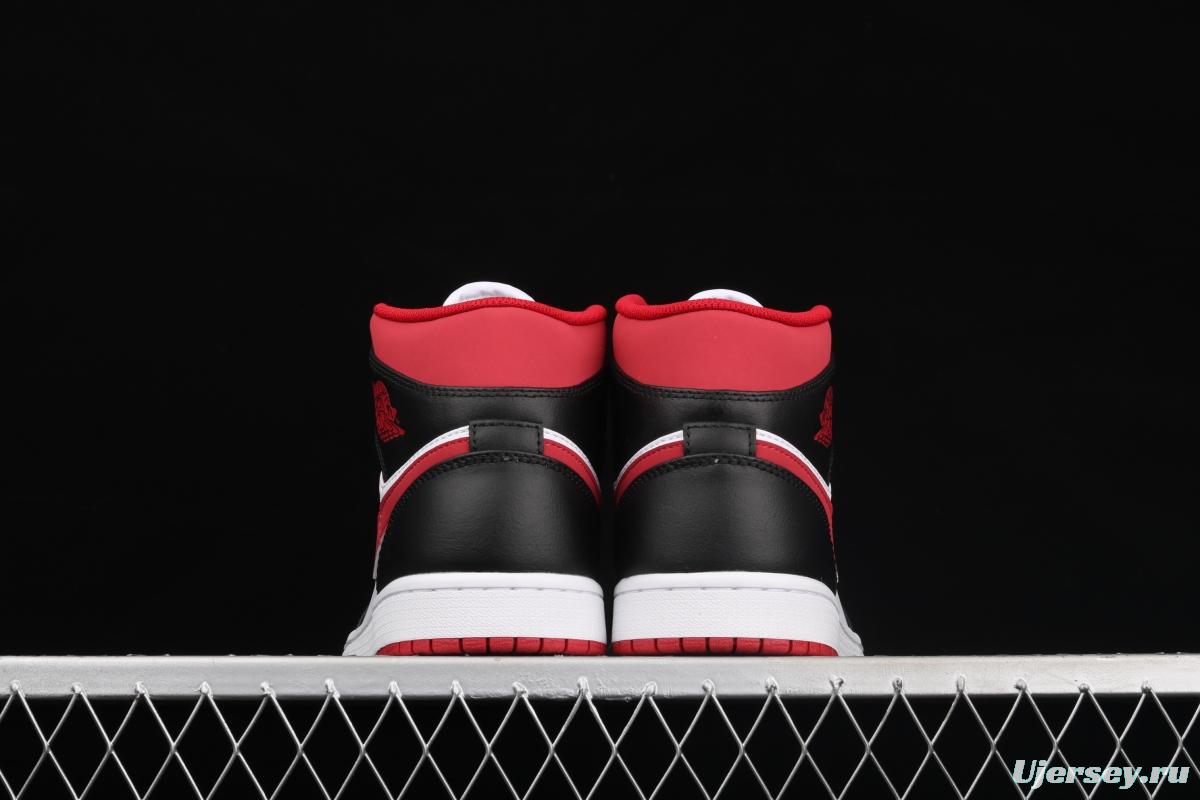 Air Jordan 1 Mid SE black, white and red 554724-122