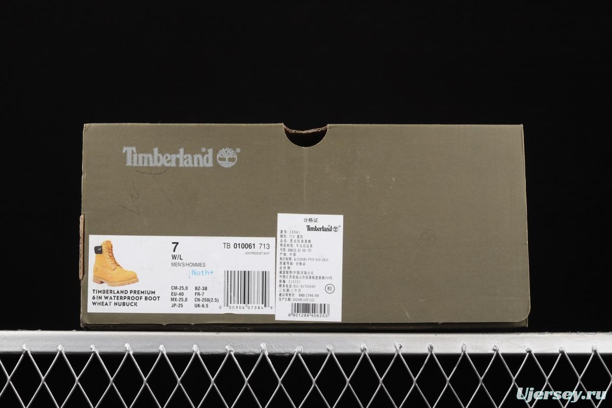 Timberland Yellow High seven-hole male code 10061 six-hole female code 10361 TB010061 713