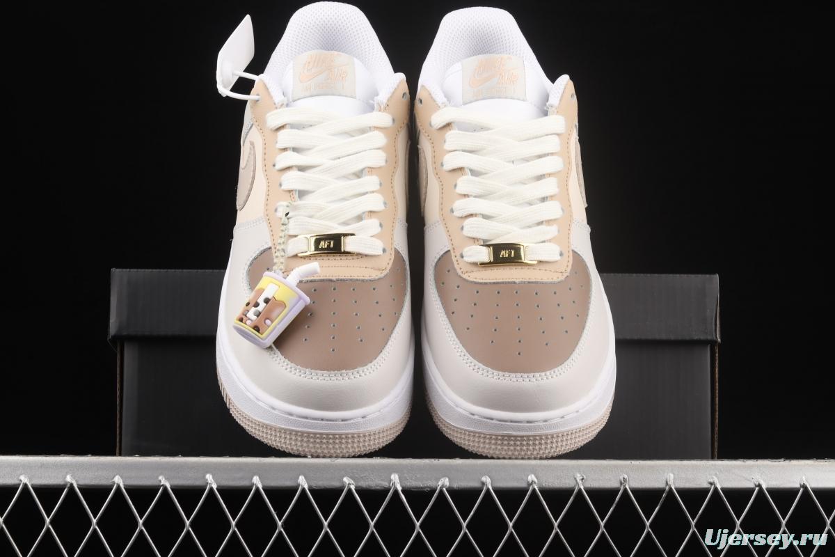 NIKE Air Force 11407 Hot Chocolate hot cocoa coloured low-top casual board shoes CW2288-903