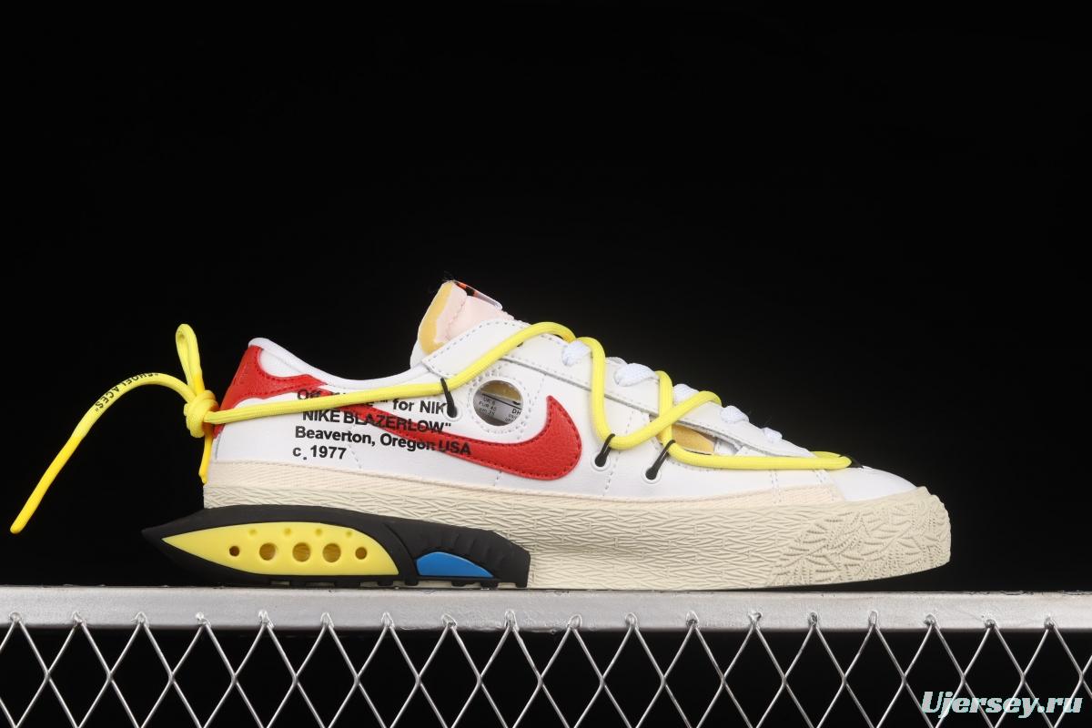 OFF-White x NIKE Blazer Low co-branded deconstruction style trailblazer low upper shoes DH7863-100