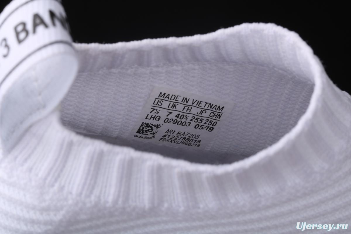 Adidas NMD CS1 competes for All White BA7208 stretch knitted sock shoes
