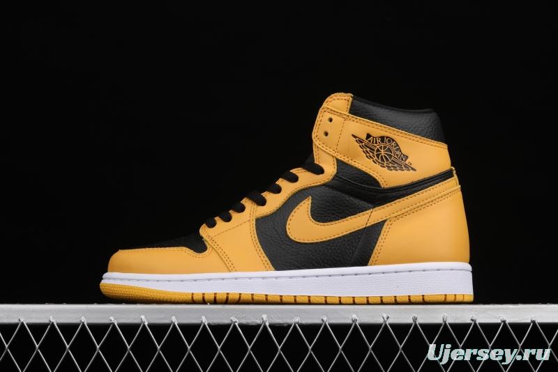 Air Jordan 1 High OG Pollen black and yellow 555088-701