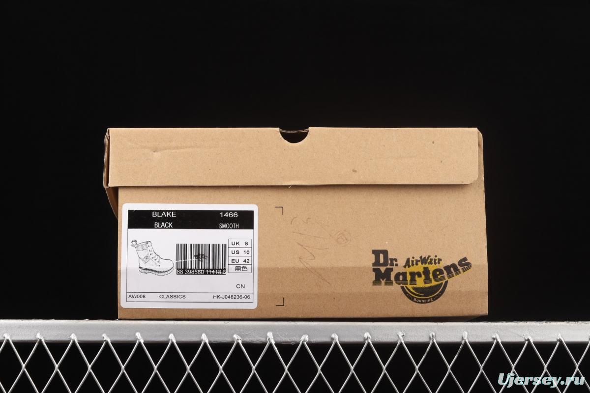 Dr.martens Martin boots 1466 series bright leather splicing six-hole Gaobang BLAKE