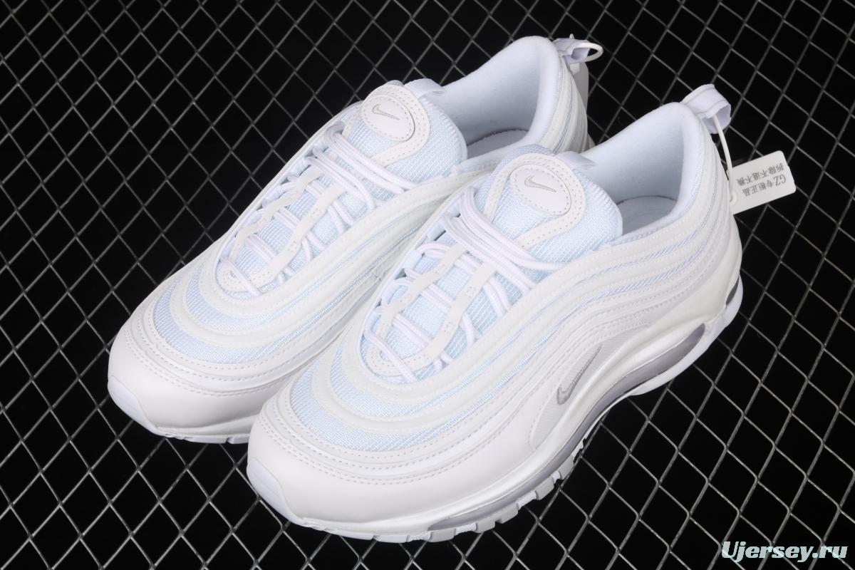 NIKE Air Max 973M reflective all-white bullet air cushion running shoes 921733-100