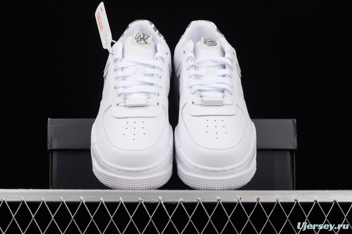 NIKE Air Force 1 Pixel deconstructs Leisure Board shoes DH9632-100 with low Top